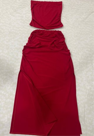 Conjunto de dos piezas rojo