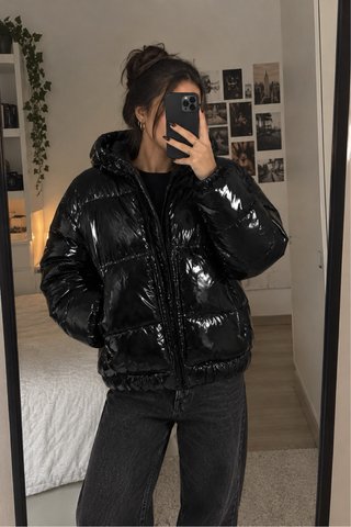Chaqueta Acolchada Oversize con Capucha