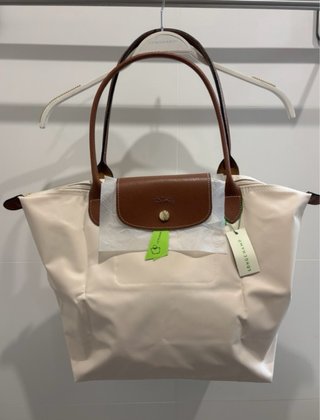 Bolso Longchamp Talla L Blanco-Beige