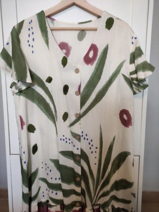 Vestido Estampado Multicolor Talla 44-46