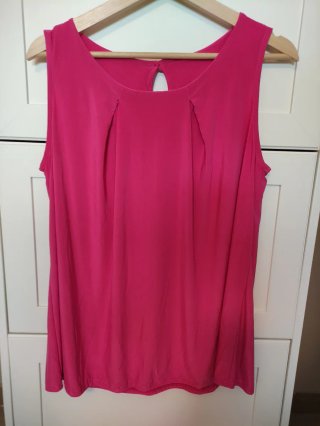 Blusa Fluida Fucsia Talla 44