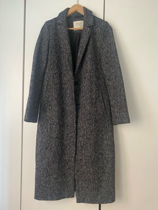 Abrigo Gris Zara Basic