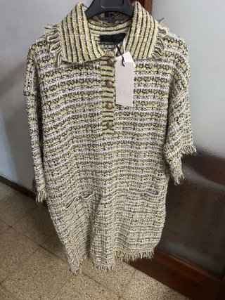 Vestido de punto Zara M
