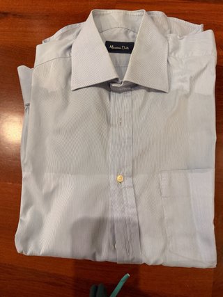 Camisa Azul Massimo Dutti