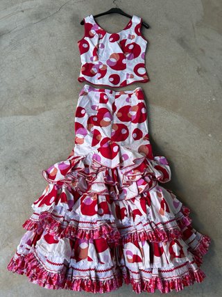 Traje de flamenca dos piezas