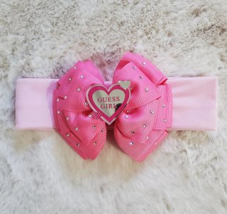 Diadema Guess con Lazo Fucsia y Corazón