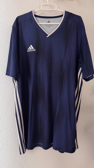 Camiseta de fútbol adidas azul
