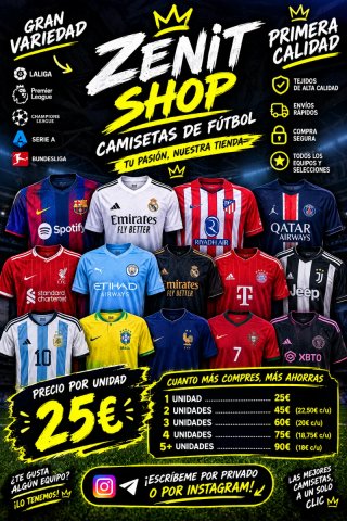 Camisetas de Fútbol Varias Equipaciones