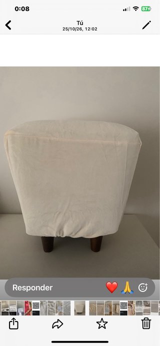 Juego 2 Fundas cuadradas para reposapiés, puff...