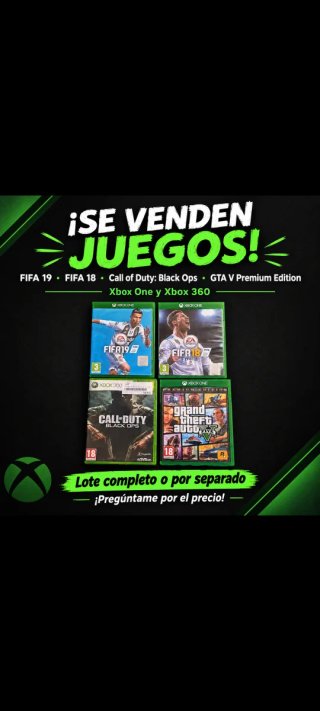 4 Juegos Xbox One y Xbox 360
