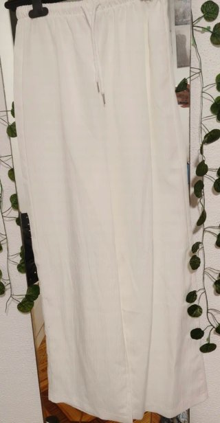 Pantalón Blanco Fluido