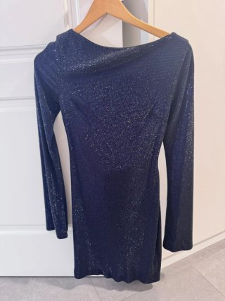 Vestido Zara azul brillante