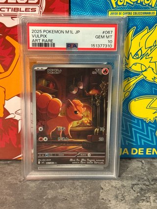 Carta Pokémon Vulpix Art Rare PSA 10