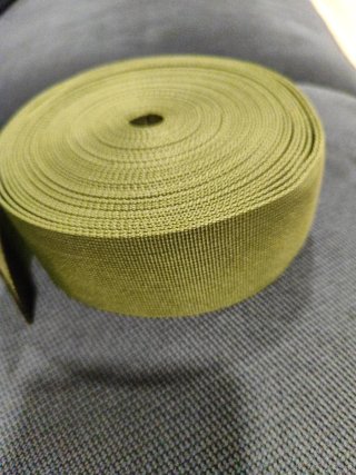 Rollo de Cinta para Mochila Verde Militar. Nuevo