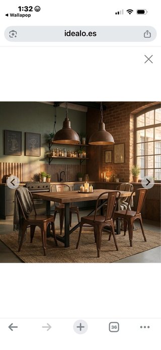 Silla Industrial Vintage de Hierro