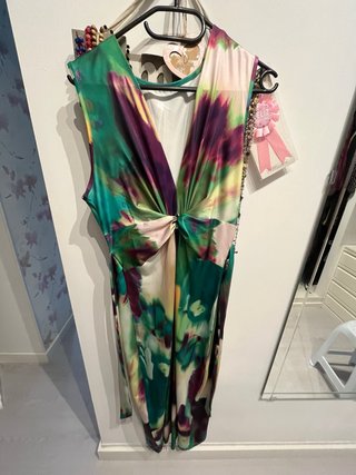 Vestido de cóctel estampado