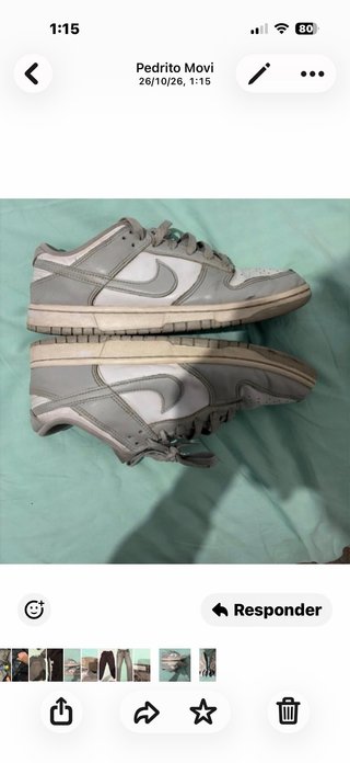Zapatillas deportivas gris y blanco