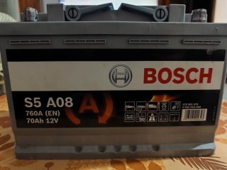 Batería Bosch S5 A08 AGM 70Ah 760A