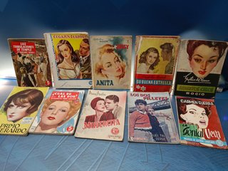10 novelas PULP , benditos celos, Anita, Mujercita, Corazón dormido, y mas