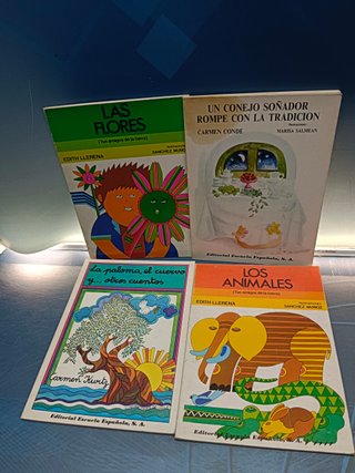 4 cuentos infantiles, libros juveniles , infantiles , Editorial Escuela Española 1983/1984