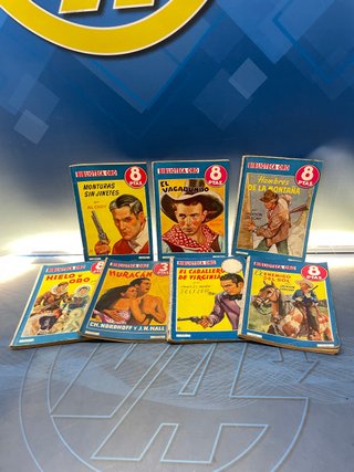 7 novelas pulp Comics biblioteca oro