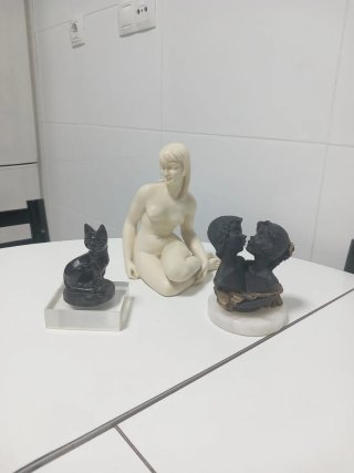 Lote de 3 figuras decorativas