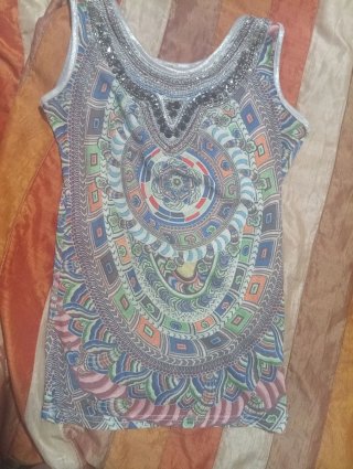 Top de tirantes estilo bohemio