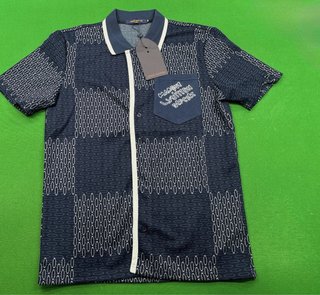 Camisa Polo Louis Vuitton Azul Talla M