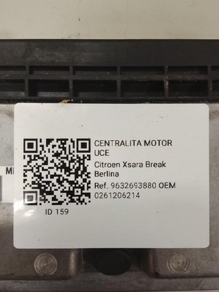 Centralita 0261206214 citroen xsara 1.6 mt (88 159
