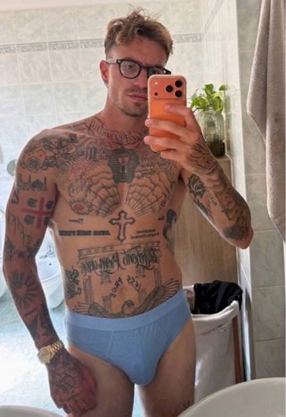 Bañador calzoncillo tipo slip azul