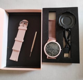 Smartwatch G30 Rosa Oro con Doble Correa y Llamada