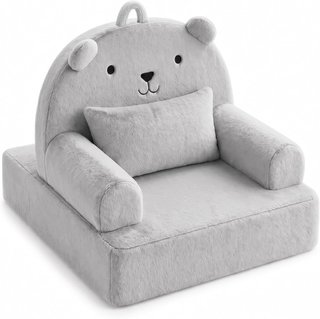 GD GREAT DREAMS Sillón Bebé Osito Gris Espuma