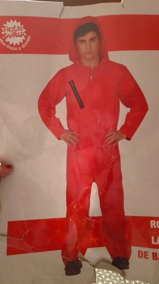 Disfraz Ladrón Rojo Talla L