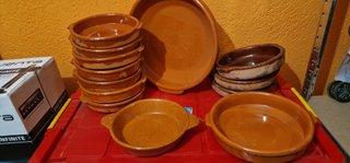 lote de cazuelas de barro