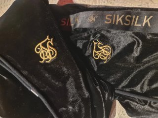 Chándal SikSilk de Terciopelo Negro