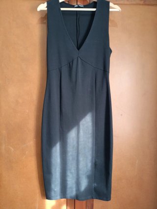 Vestido Lápiz Negro Zara Talla S