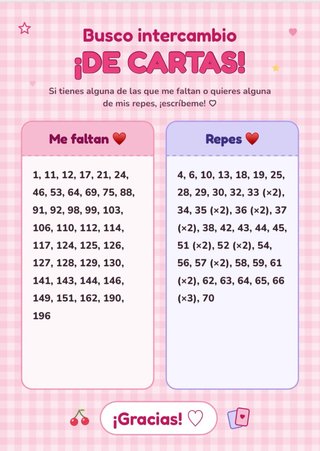 Cromos Hello Kitty and Friends - Intercambio