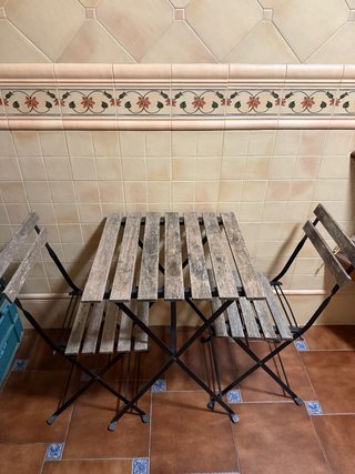 Set de Mesa y 2 Sillas de Jardín IKEA