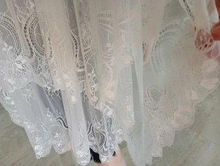 Mantilla de Encaje Chantillí Artesanal preciosa