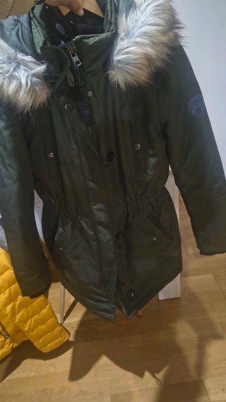 Cazadora Parka Only Verde Oliva