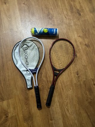 Set de 2 Raquetas de Tenis y Pelotas
