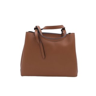 Bolso mano piel auténtica 29x22 cm negro