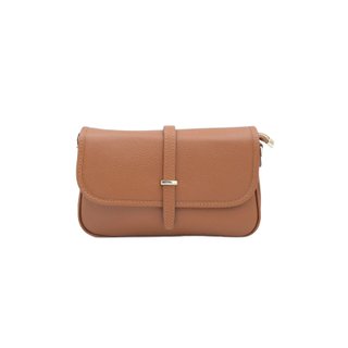 Bolso bandolera piel auténtica negro 26x15