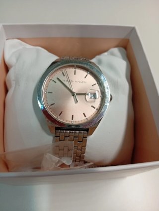 Reloj Rebecca Minkoff Major Plateado y Rosa