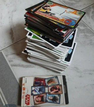 Gran Lote de Cromos y Cartas Star Wars
