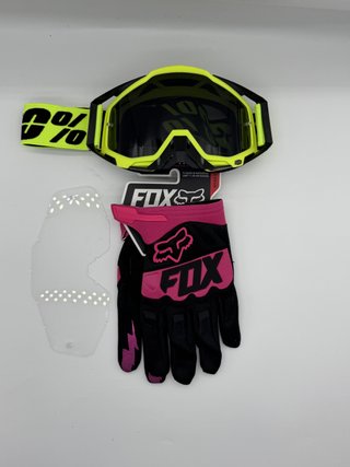 Gafas 100% y Guantes Fox Nuevos 155