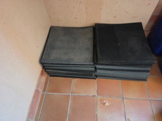 Lote de losetas de caucho 50x50cm