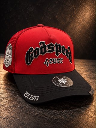 Gorra Godspeed Fever Roja y Negra