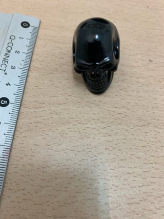 Anillo de Calavera Negro
