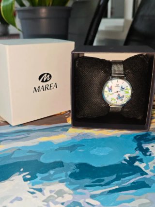 Reloj Marea Mujer Mariposa Pulsera Multicolor